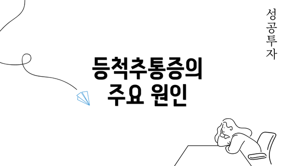 등척추통증의 주요 원인