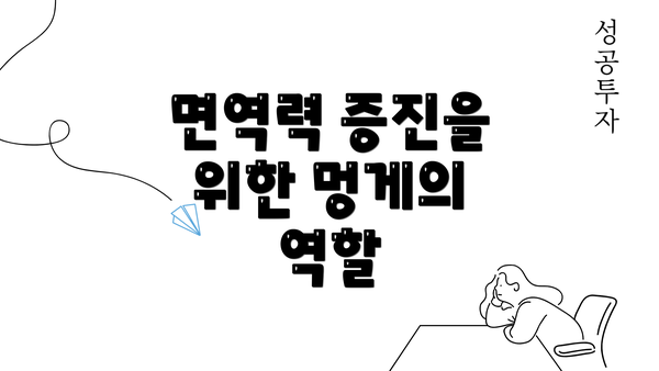 면역력 증진을 위한 멍게의 역할