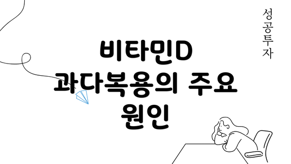 비타민D 과다복용의 주요 원인