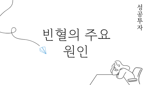 빈혈의 주요 원인