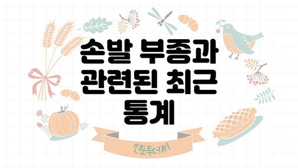 손발 부종과 관련된 최근 통계