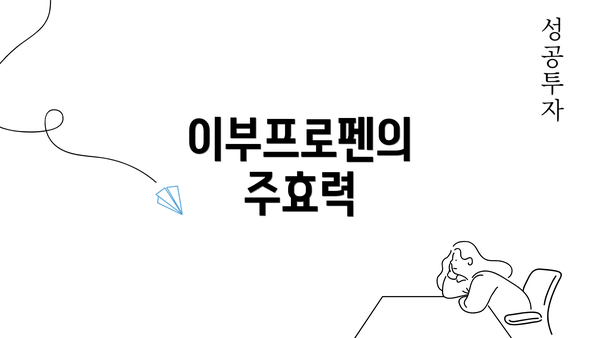 이부프로펜의 주효력