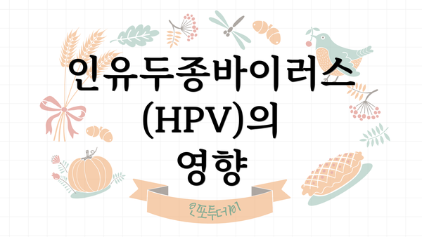 인유두종바이러스(HPV)의 영향