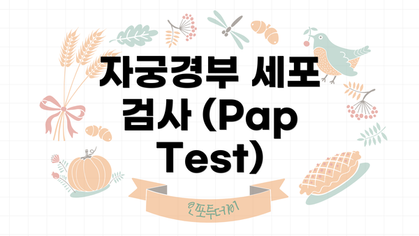 자궁경부 세포 검사 (Pap Test)