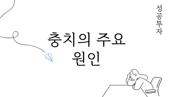 충치의 주요 원인