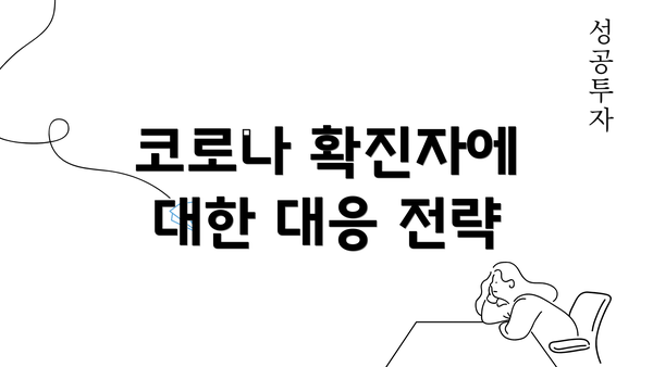 코로나 확진자에 대한 대응 전략