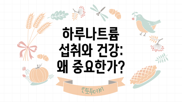 하루나트륨 섭취와 건강: 왜 중요한가?