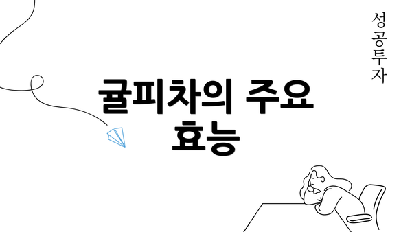 귤피차의 주요 효능