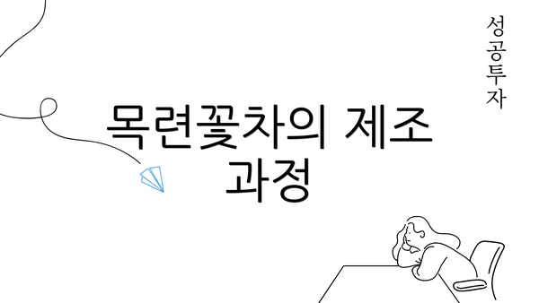 목련꽃차의 제조 과정