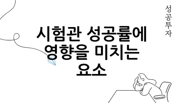 시험관 성공률에 영향을 미치는 요소