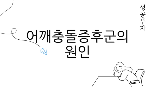 어깨충돌증후군의 원인