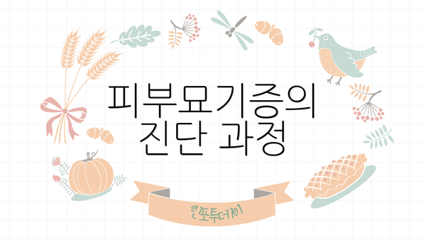 피부묘기증의 진단 과정