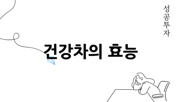 건강차의 효능