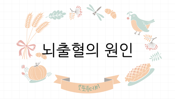 뇌출혈의 원인