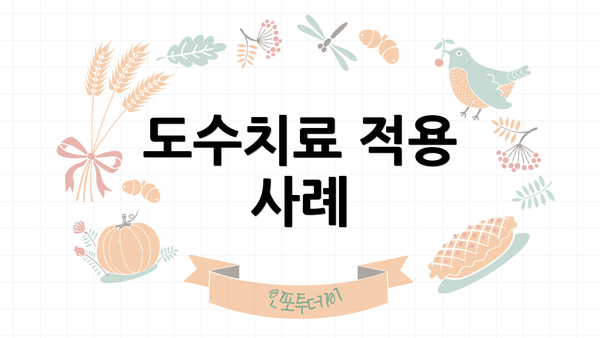 도수치료 적용 사례