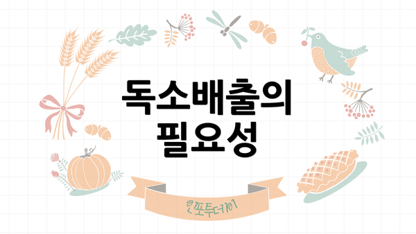 독소배출의 필요성