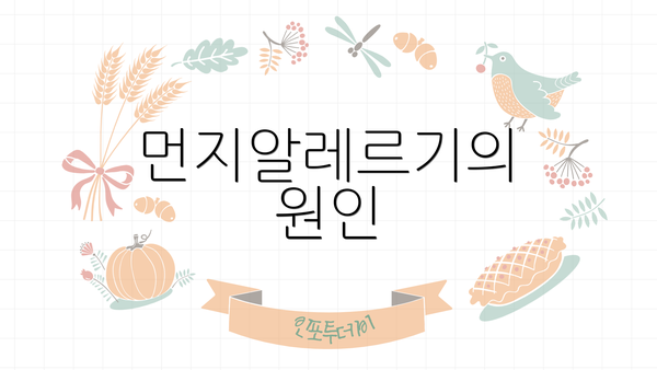 먼지알레르기의 원인