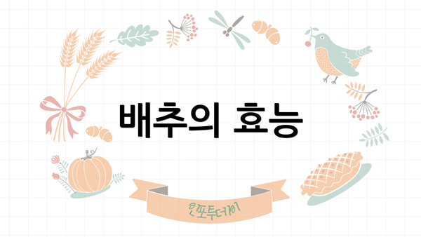 배추의 효능