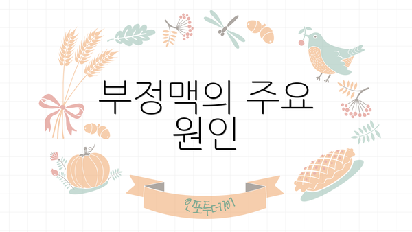 부정맥의 주요 원인