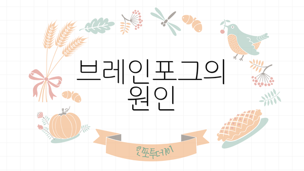 브레인포그의 원인