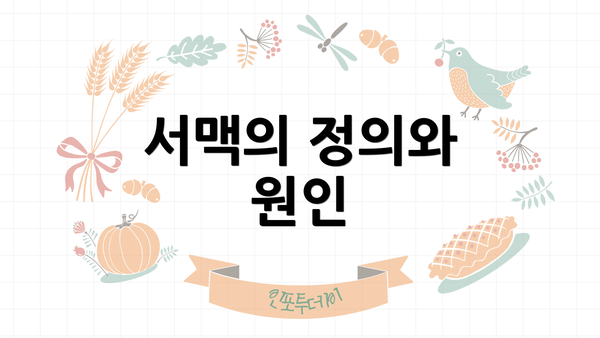 서맥의 정의와 원인