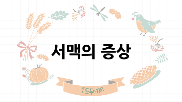 서맥의 증상