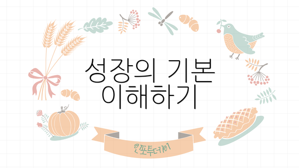 성장의 기본 이해하기