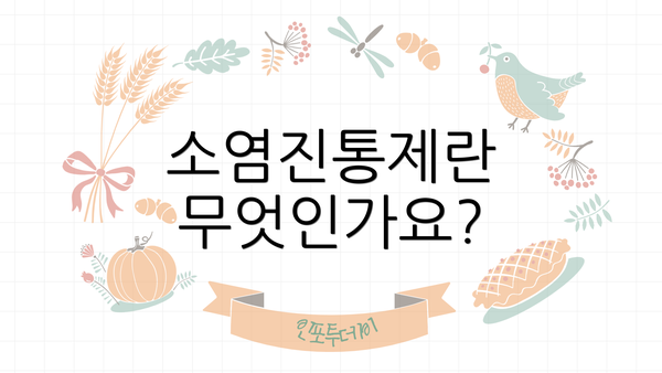 소염진통제란 무엇인가요?