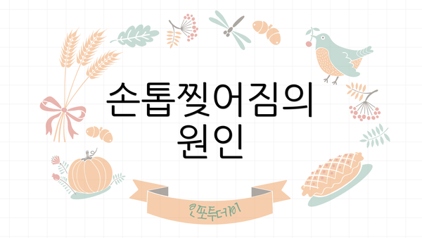 손톱찢어짐의 원인