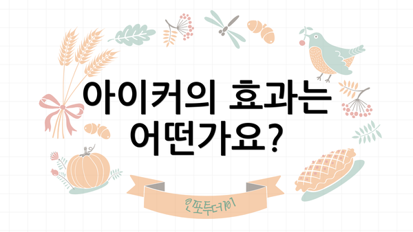 아이커의 효과는 어떤가요?