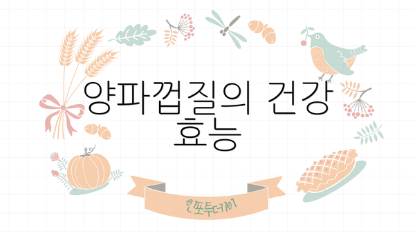 양파껍질의 건강 효능