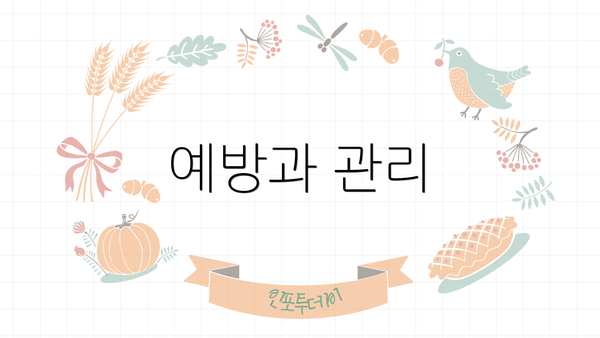 예방과 관리