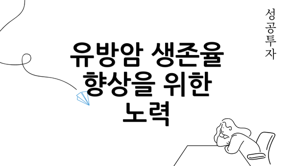 유방암 생존율 향상을 위한 노력