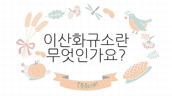 이산화규소란 무엇인가요?