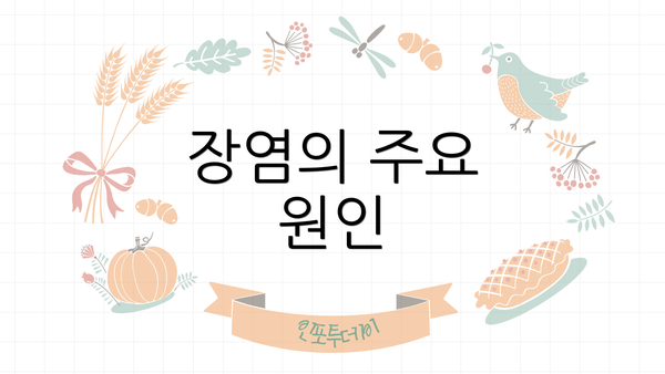 장염의 주요 원인