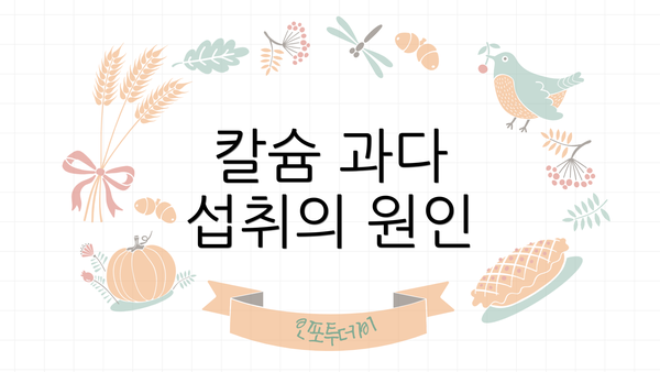 칼슘 과다 섭취의 원인